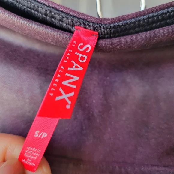 Spanx Leggings Womens SP Brown Metallic Faux Leather Pants Shiny Stretch Bodycon - Picture 4 of 7